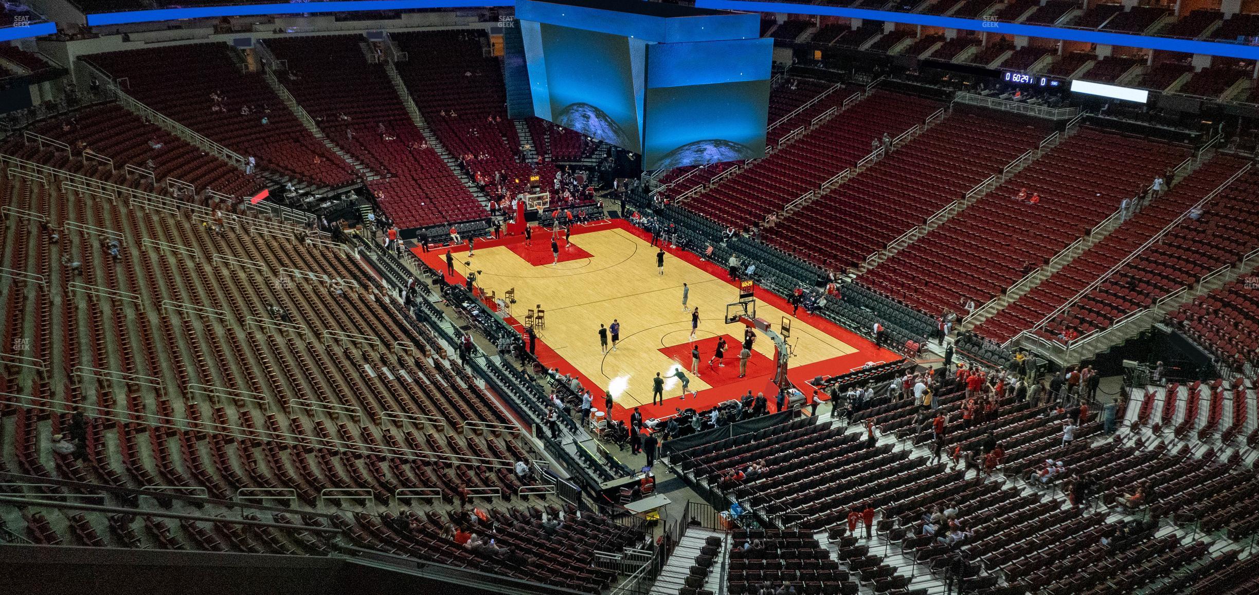 Seating view for Toyota Center Section 421