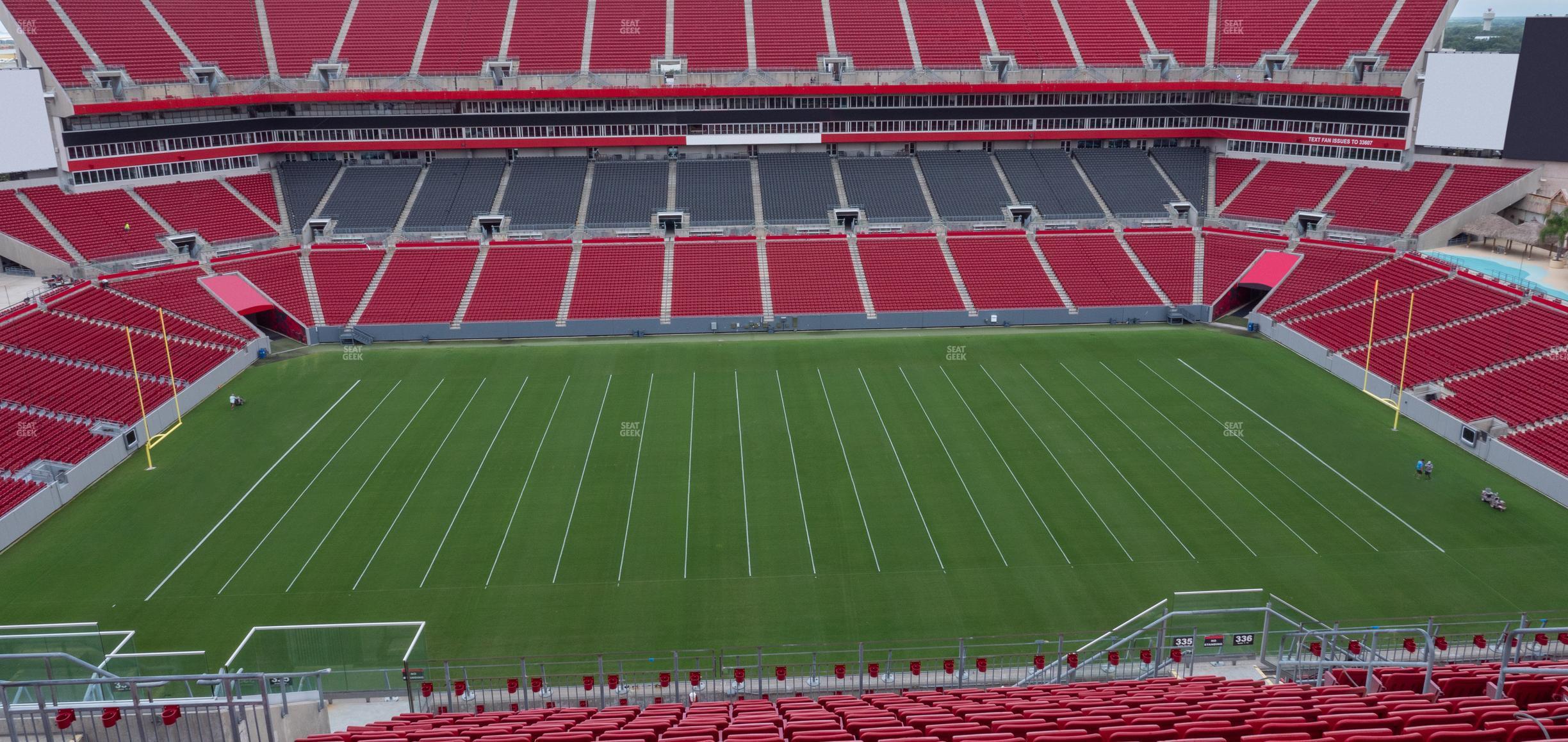 Seating view for Raymond James Stadium Section 335