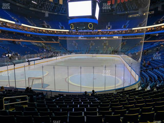 Seating view for KeyBank Center Section 122