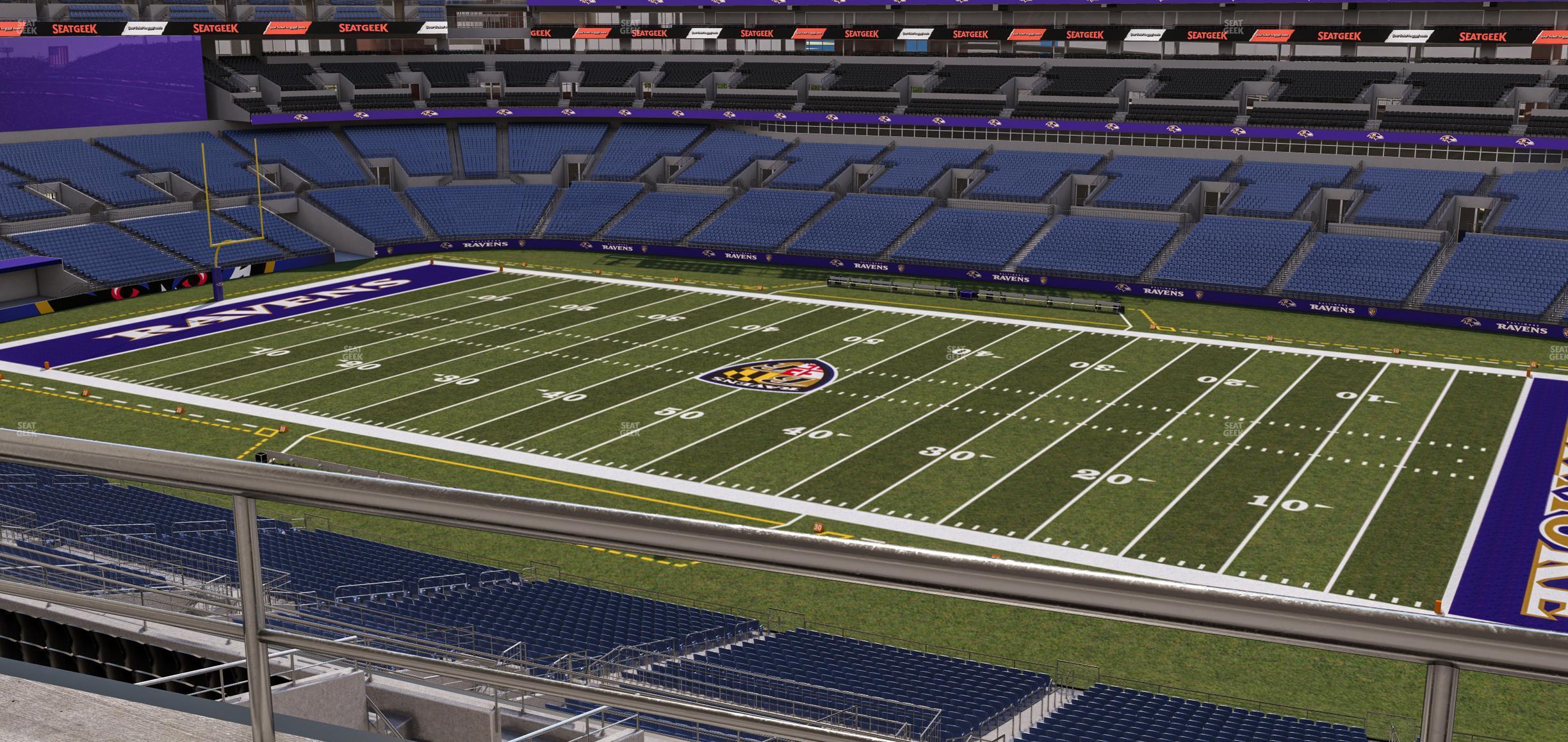 Seating view for M&T Bank Stadium Section Suite 405