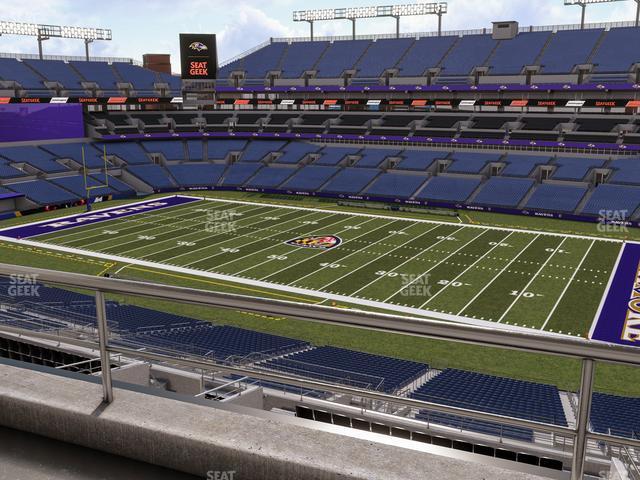 Seating view for M&T Bank Stadium Section Suite 405