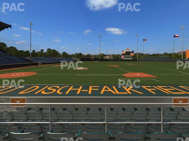 Seating view for UFCU Disch-Falk Field Section 2