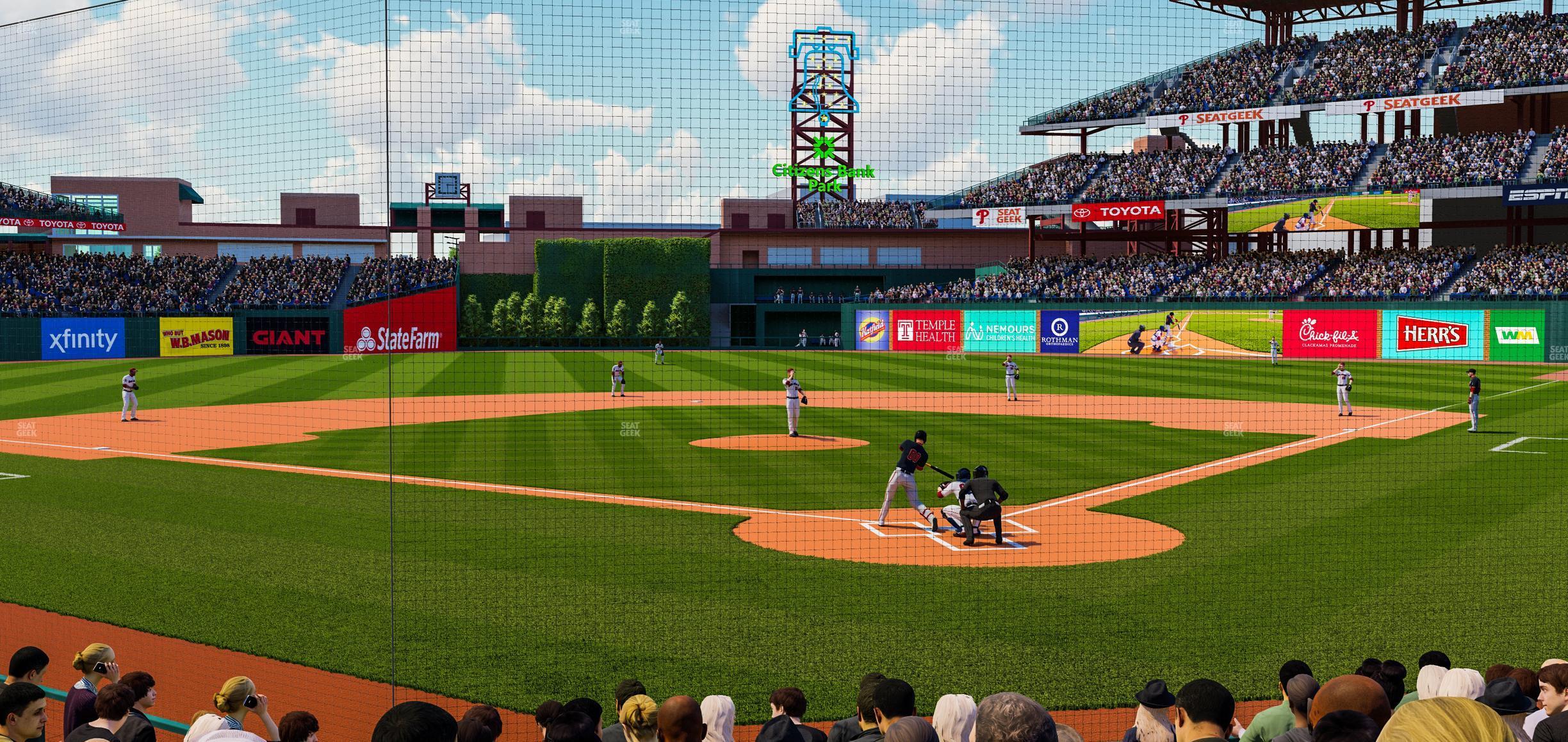 Seating view for Citizens Bank Park Section Dugout C