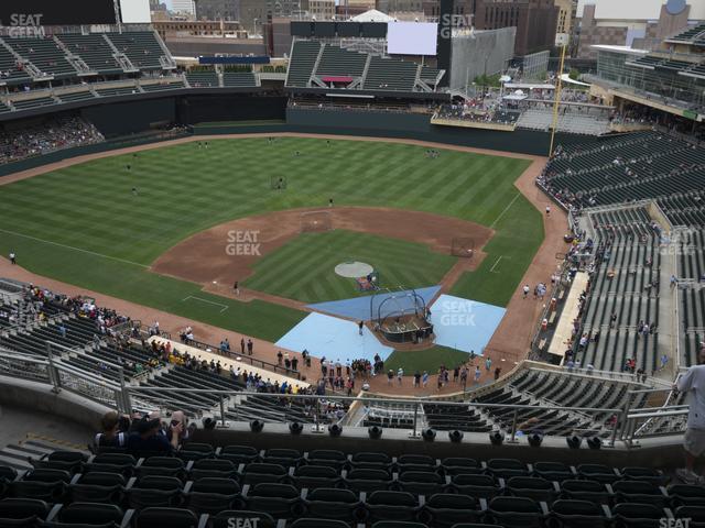 Seating view for Target Field Section 317