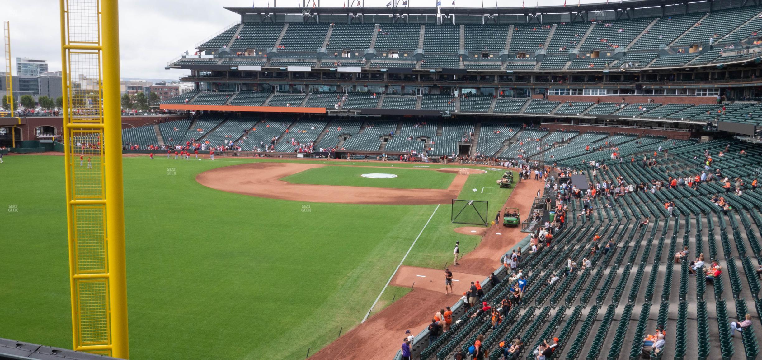 Seating view for Oracle Park Section Club Level 234