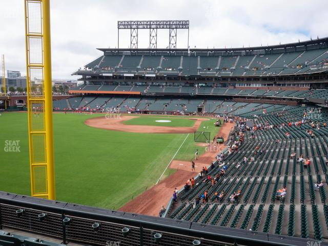 Seating view for Oracle Park Section Club Level 234