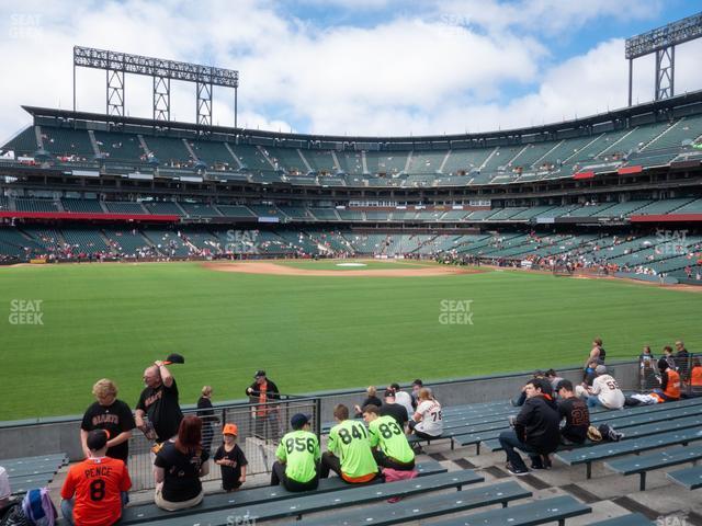 Seating view for Oracle Park Section Premium Bleachers 141