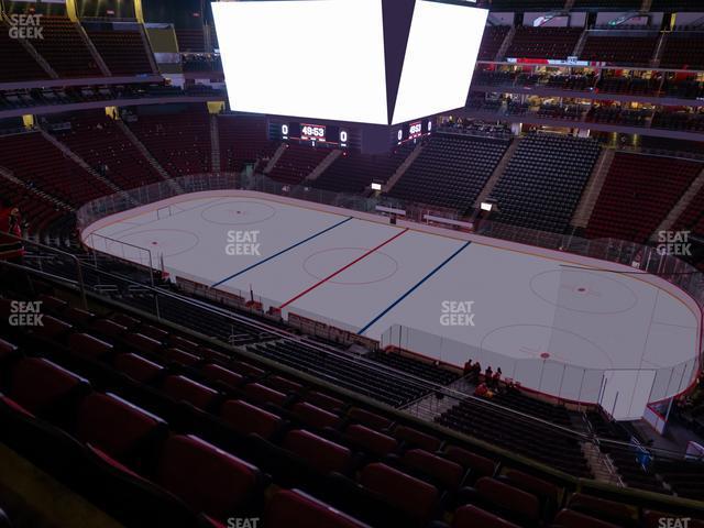 Seating view for Prudential Center Section 114