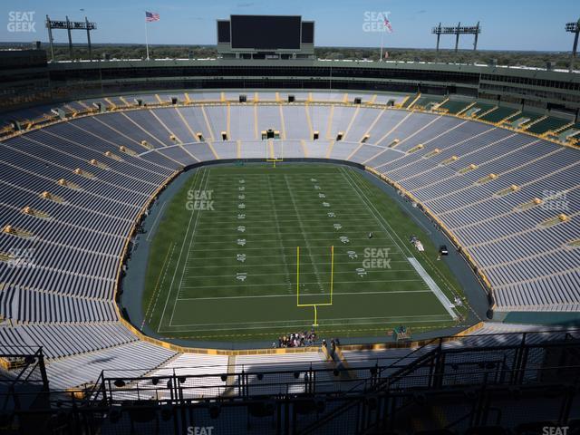 Seating view for Lambeau Field Section 748 S