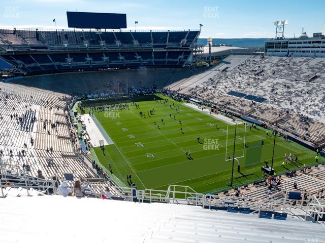 Seating view for Beaver Stadium Section North K Upper