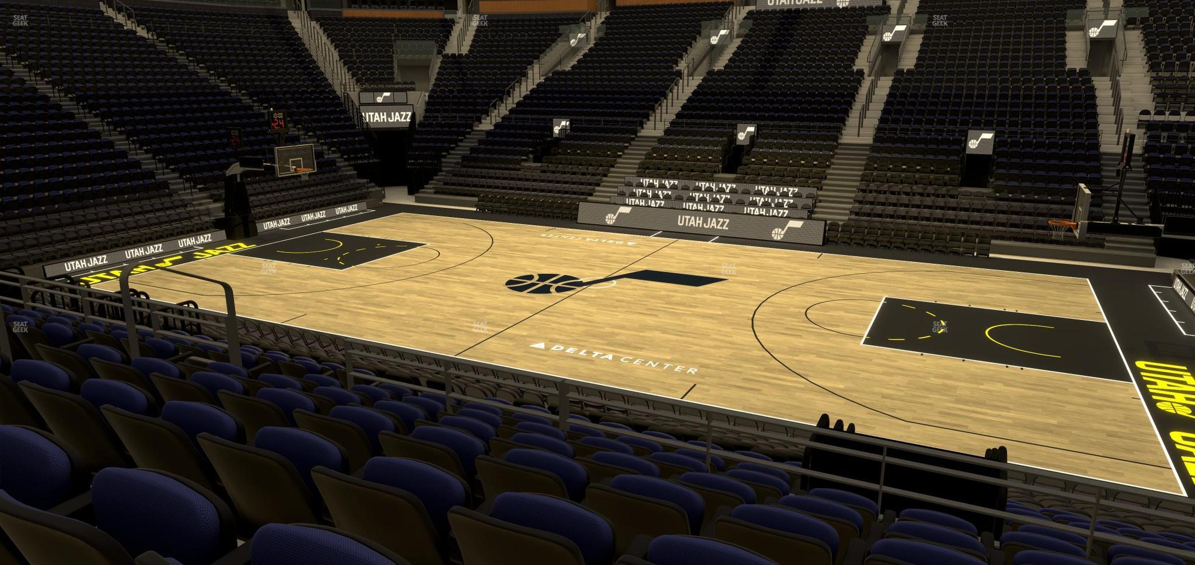 Seating view for Delta Center Section 17