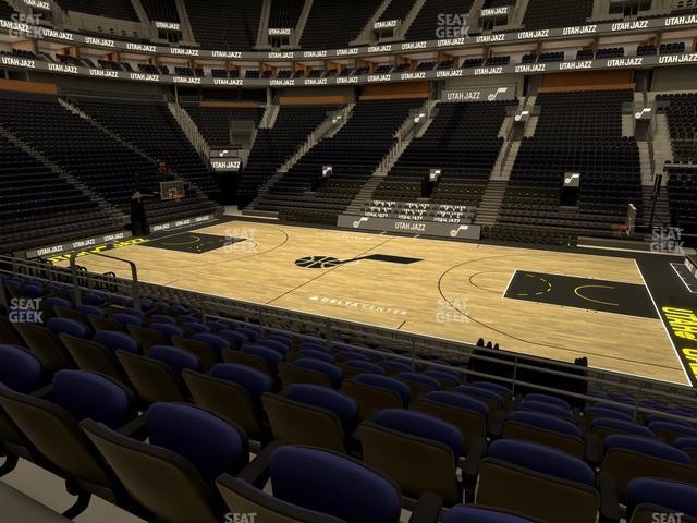 Seating view for Delta Center Section 17