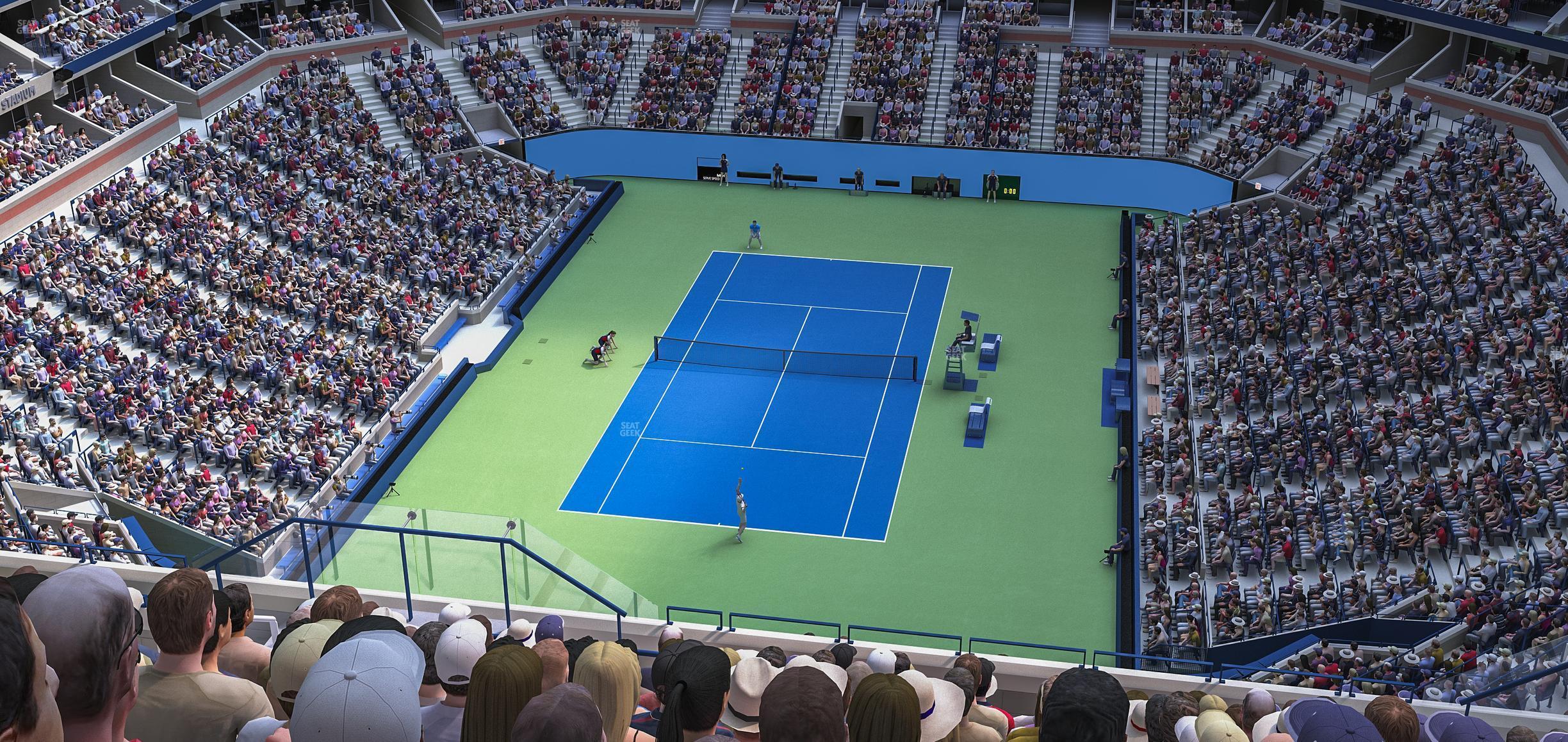 Seating view for Arthur Ashe Stadium Section 322