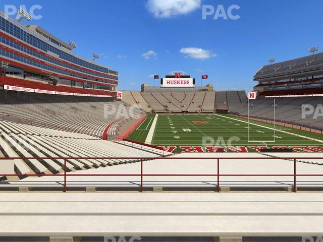 Seating view for Memorial Stadium Nebraska Section 17