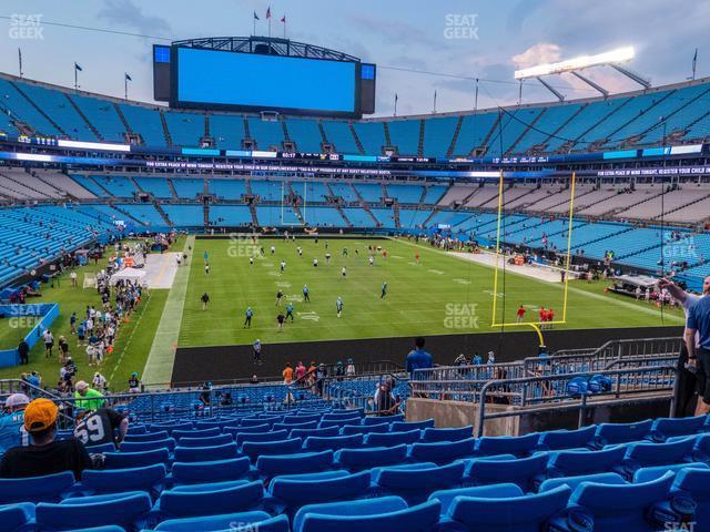 Seating view for Bank of America Stadium Section 231