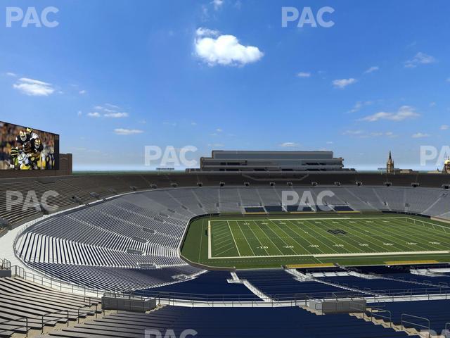 Seating view for Notre Dame Stadium Section Corbett Loge 715