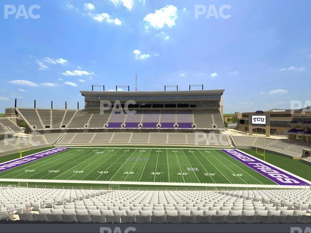 Seating view for Amon G. Carter Stadium Section Champions Club 206