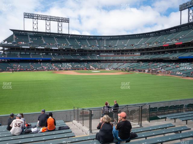 Seating view for Oracle Park Section Premium Bleachers 140