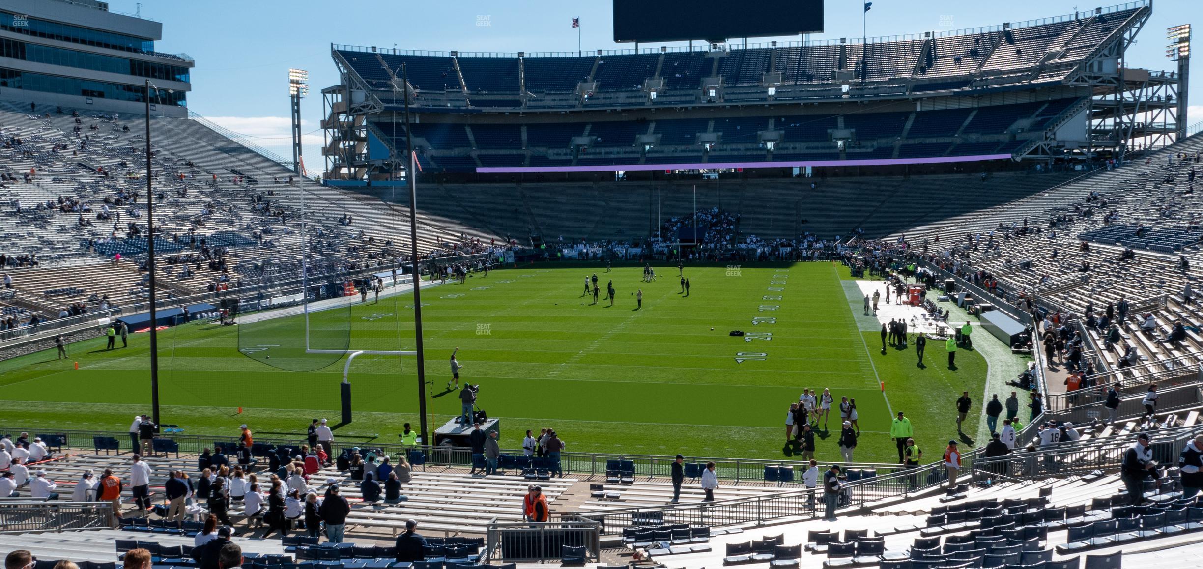 Seating view for Beaver Stadium Section North E