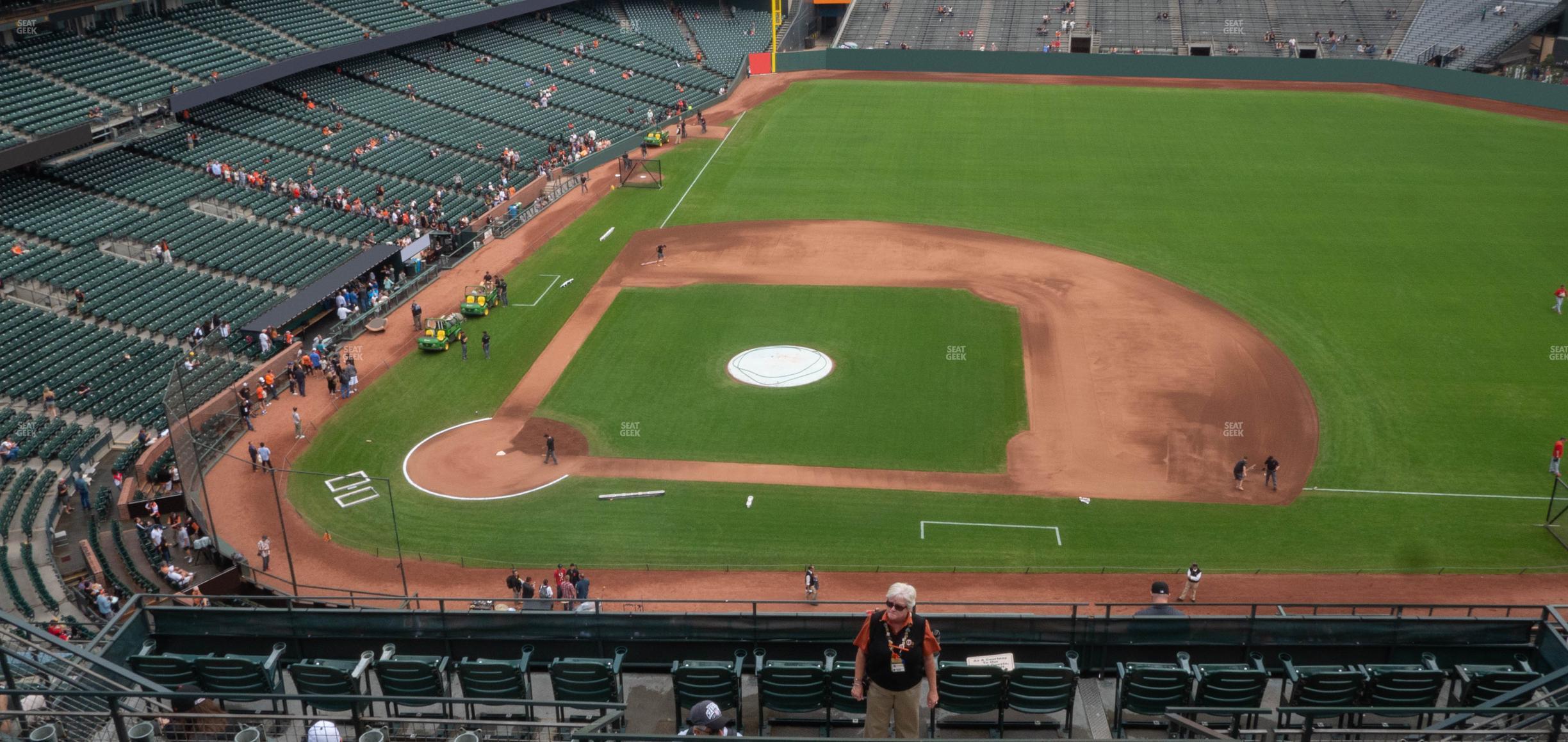 Seating view for Oracle Park Section View Reserved 308