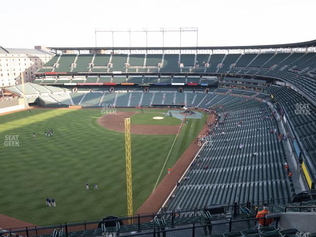 Seating view for Oriole Park at Camden Yards Section 376