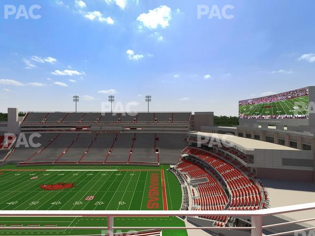 Seating view for Razorback Stadium Section 520 1