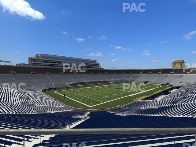 Seating view for Notre Dame Stadium Section 115