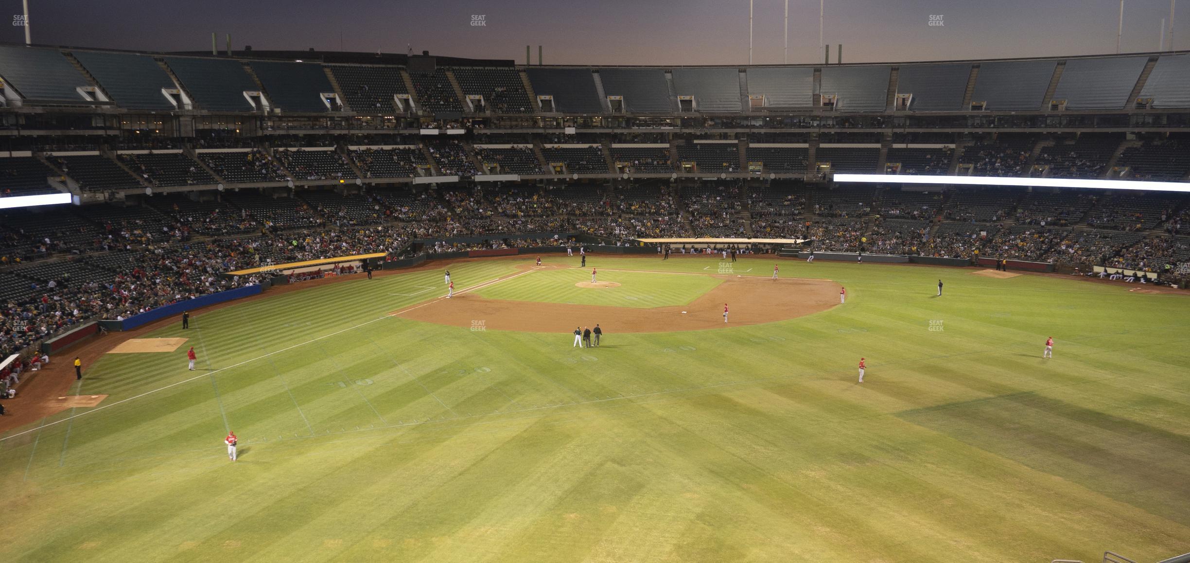 Seating view for Oakland Coliseum Section 247