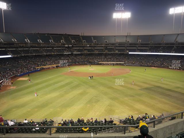 Seating view for Oakland Coliseum Section 247