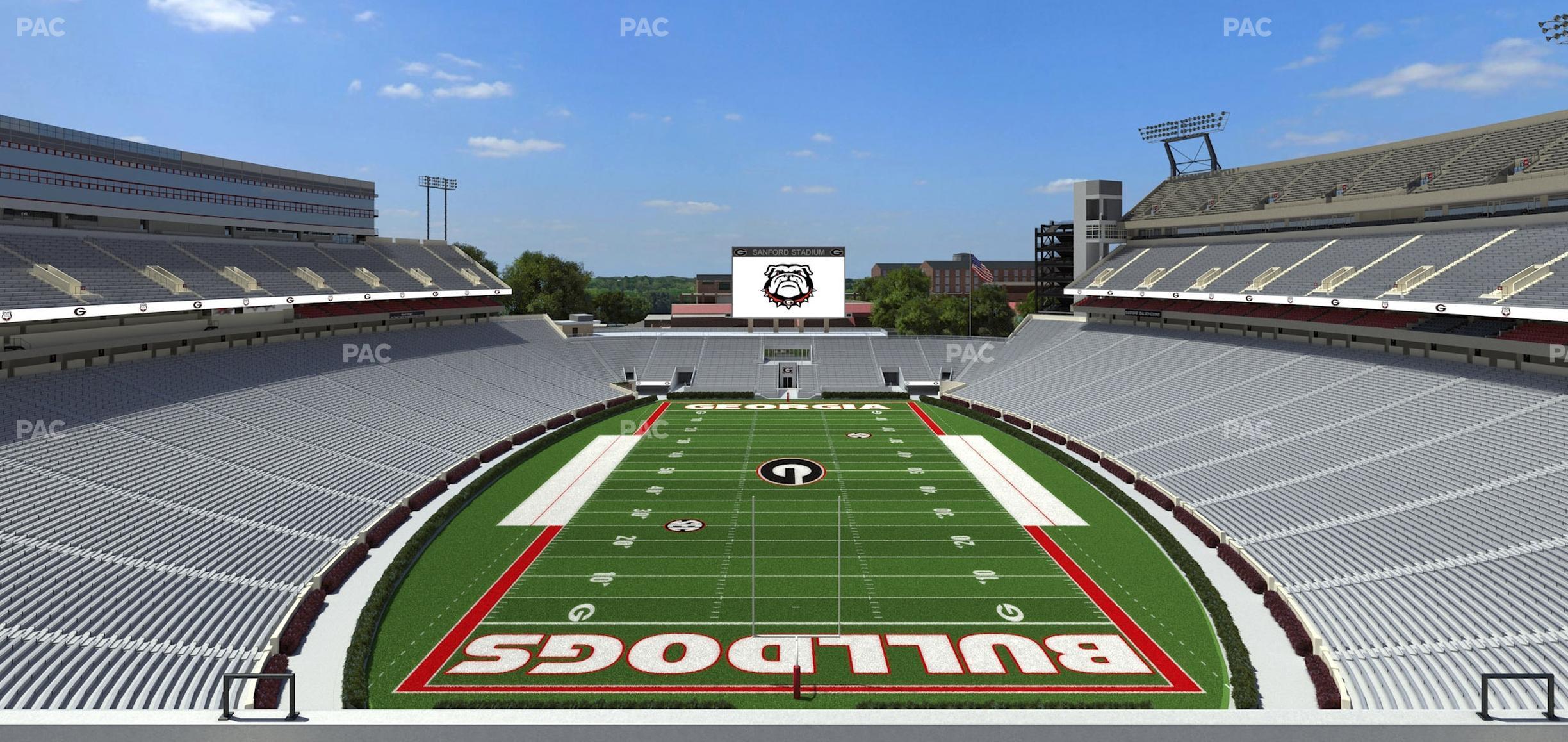 Seating view for Sanford Stadium Section 319