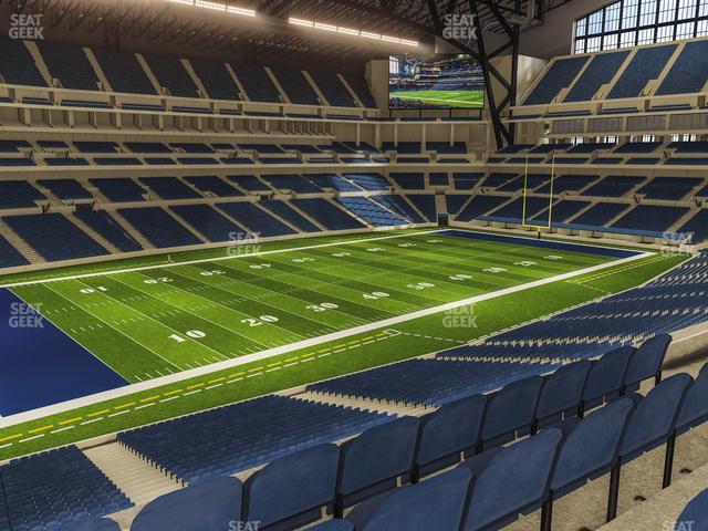 Seating view for Lucas Oil Stadium Section 345