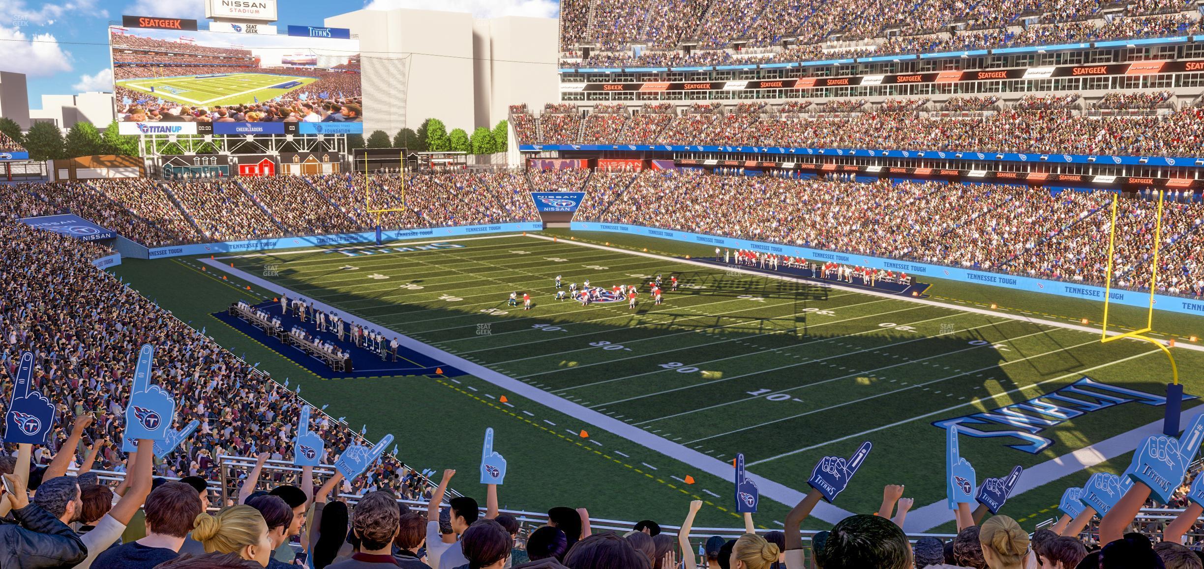 Seating view for Nissan Stadium Section 227