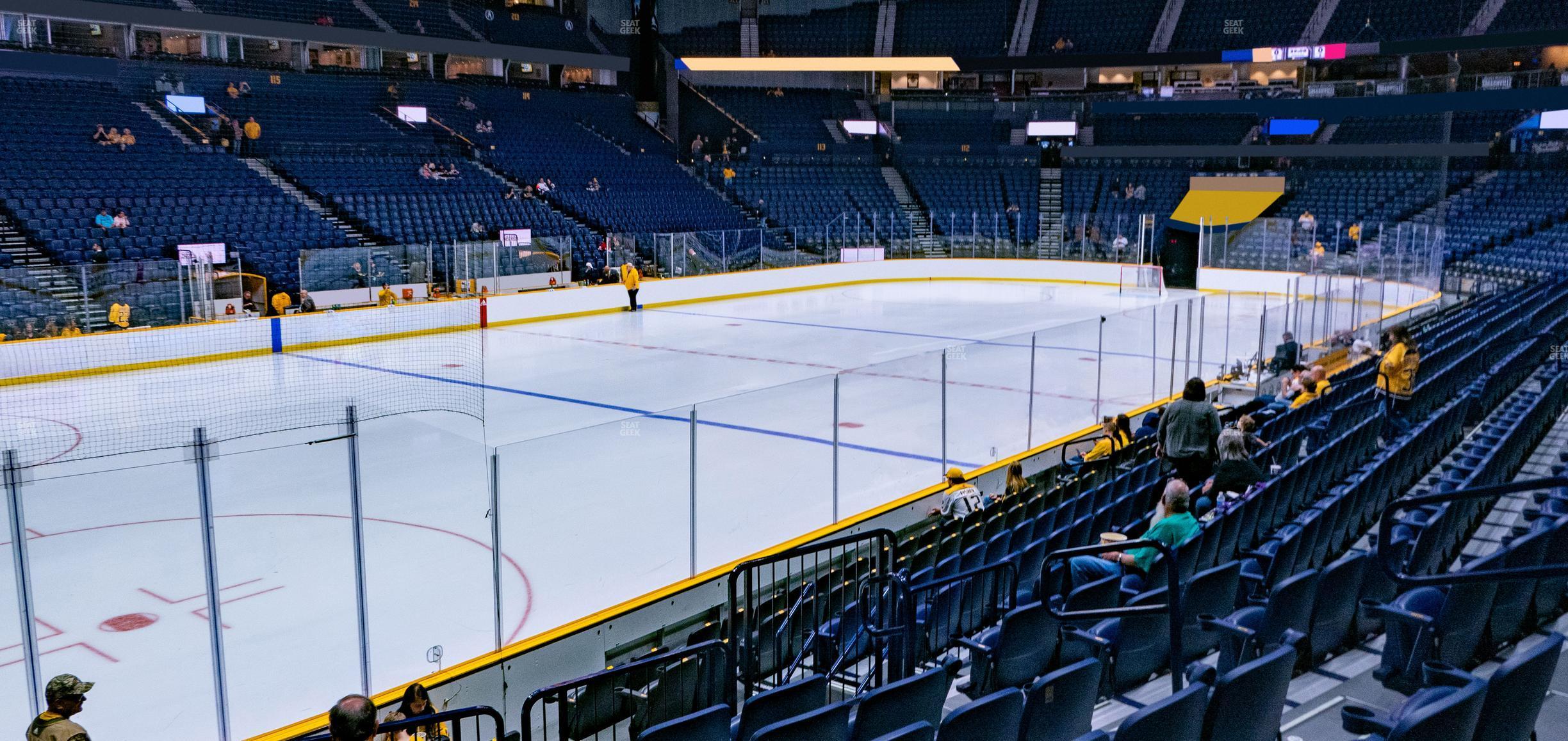 Seating view for Bridgestone Arena Section 103