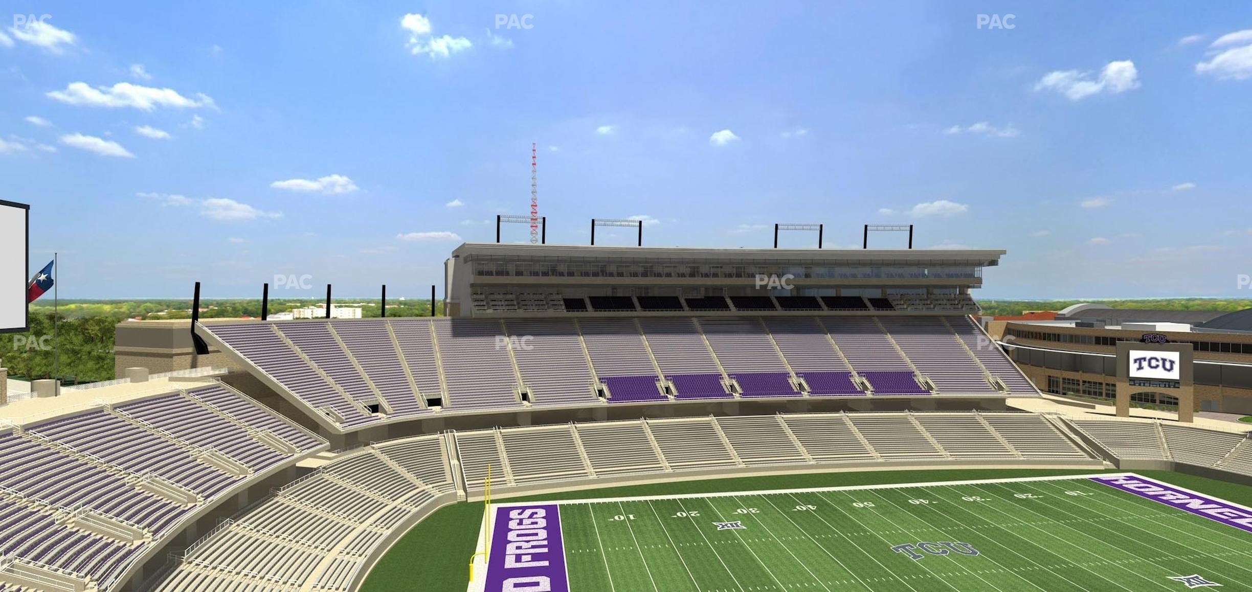 Seating view for Amon G. Carter Stadium Section 310