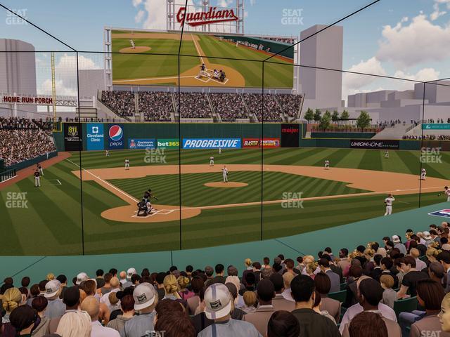 Seating view for Progressive Field Section 151