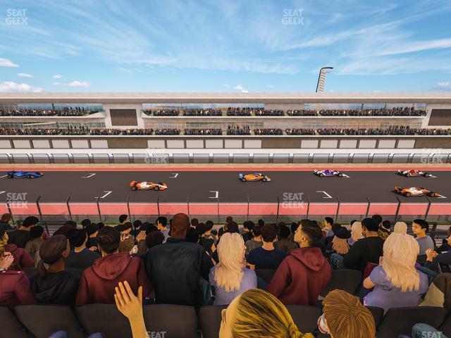 Seating view for Circuit of The Americas Section Main Grandstand Club Level 211