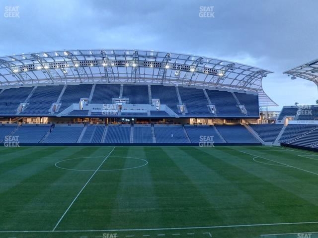 Seating view for BMO Stadium Section Directors Box 4