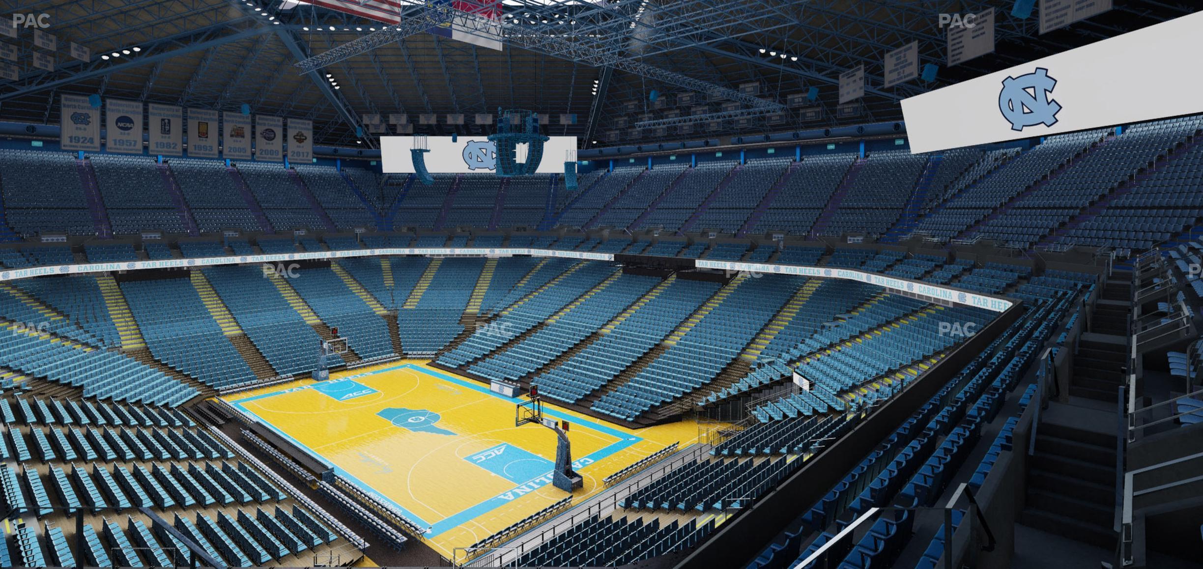 Seating view for Dean Smith Center Section 214