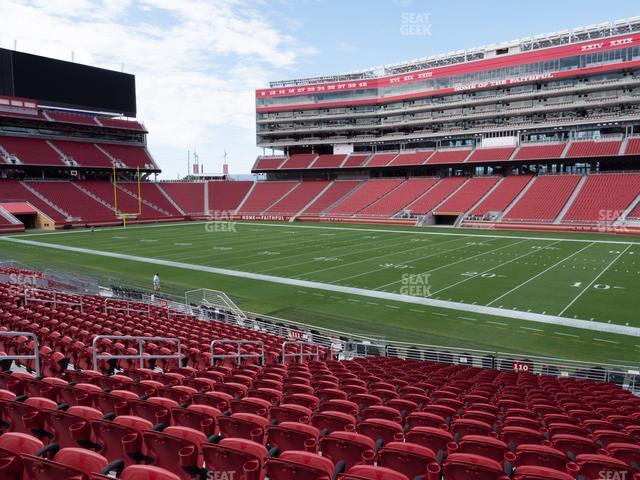 Seating view for Levi's Stadium Section 110