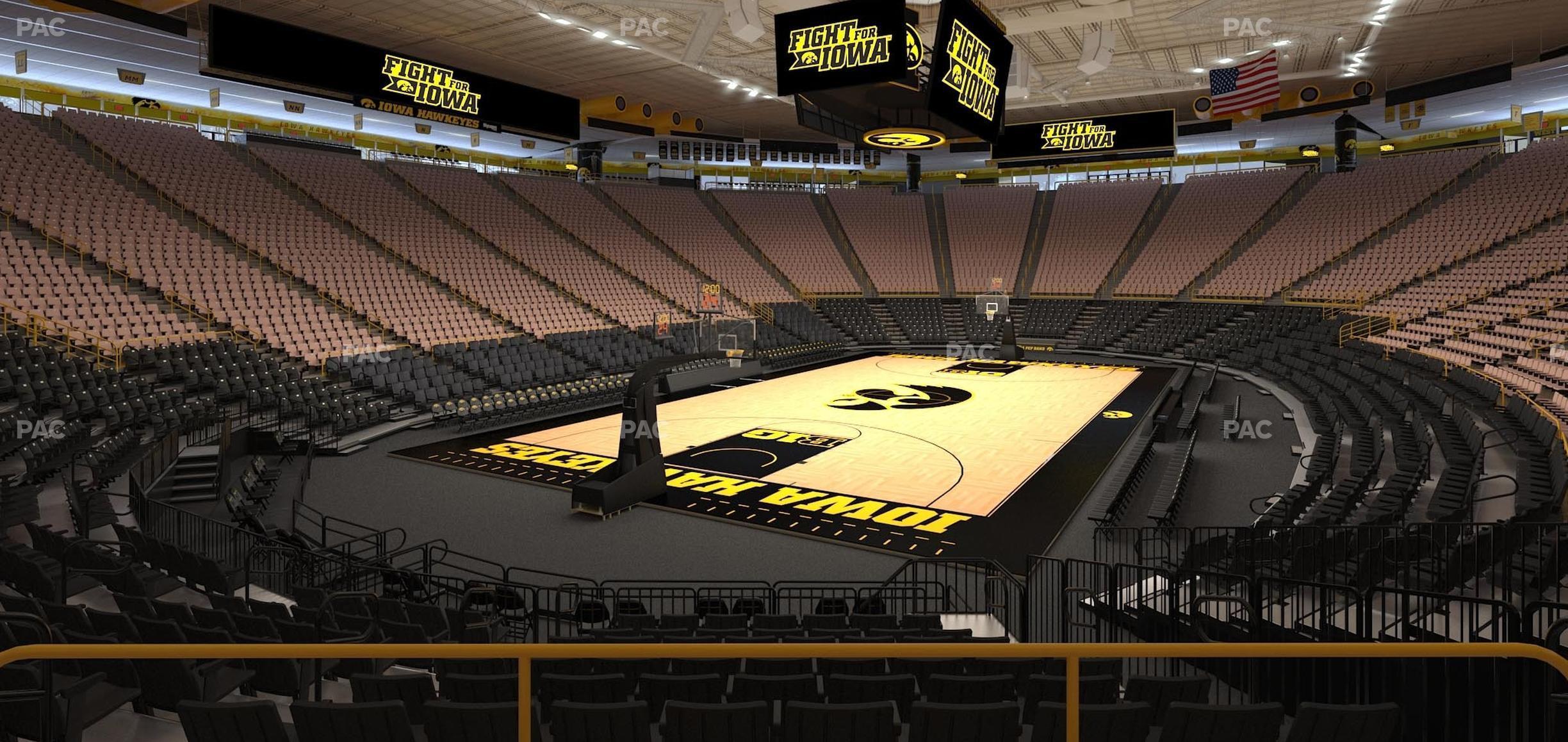 Seating view for Carver-Hawkeye Arena Section Ee