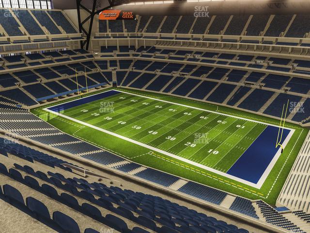 Seating view for Lucas Oil Stadium Section 608