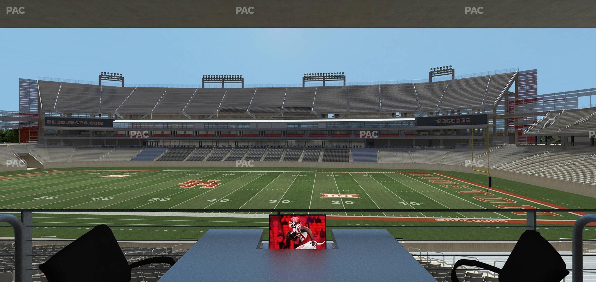 Seating view for TDECU Stadium Section Loge Box 29