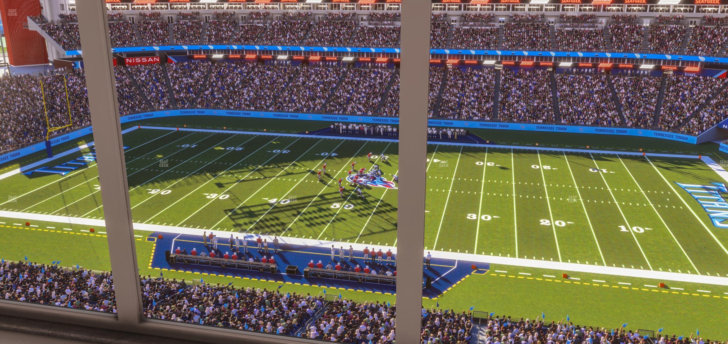 Seating view for Nissan Stadium Section Suite 616 E