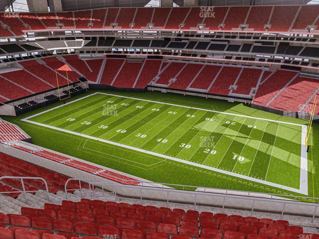 Seating view for Mercedes-Benz Stadium Section 308