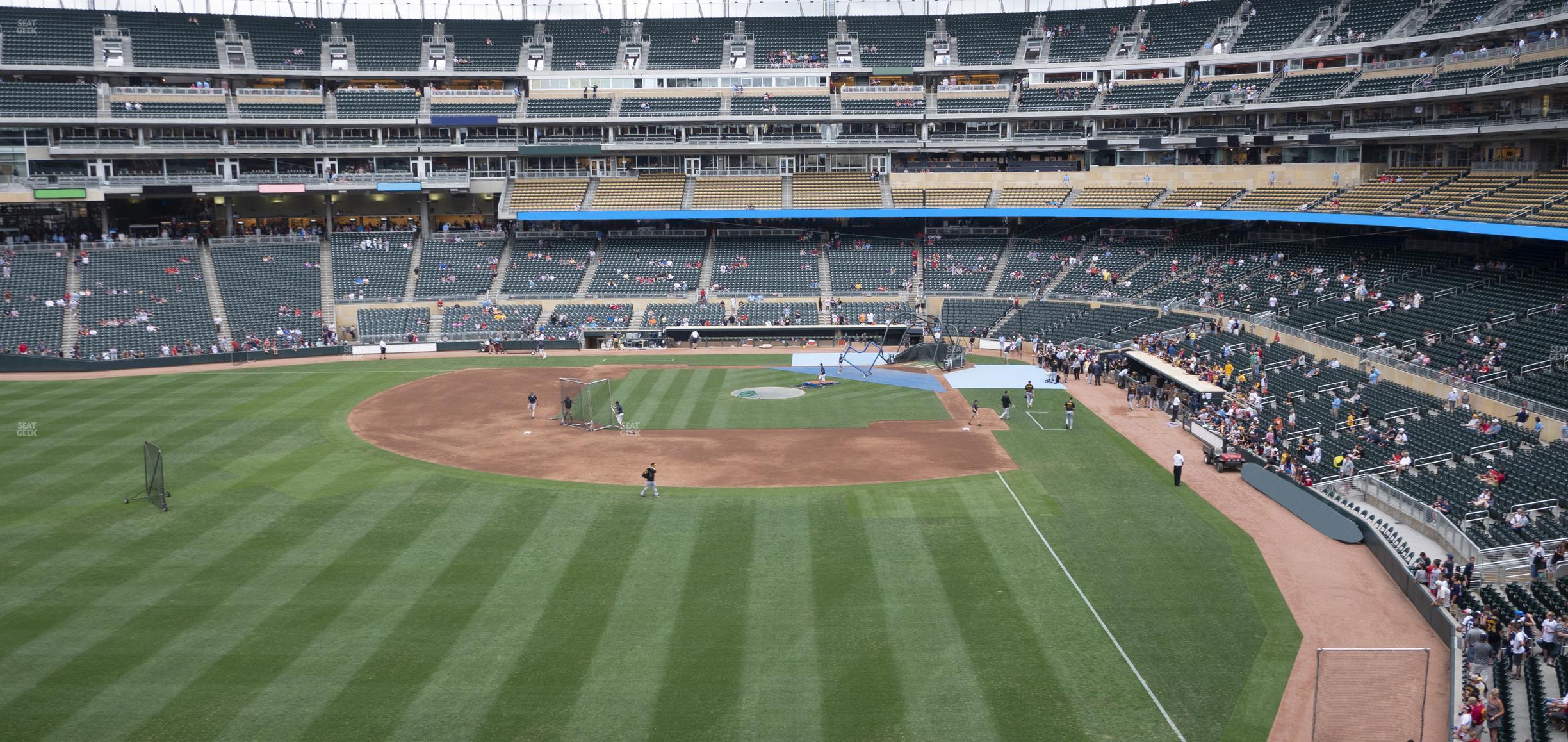 Seating view for Target Field Section 229