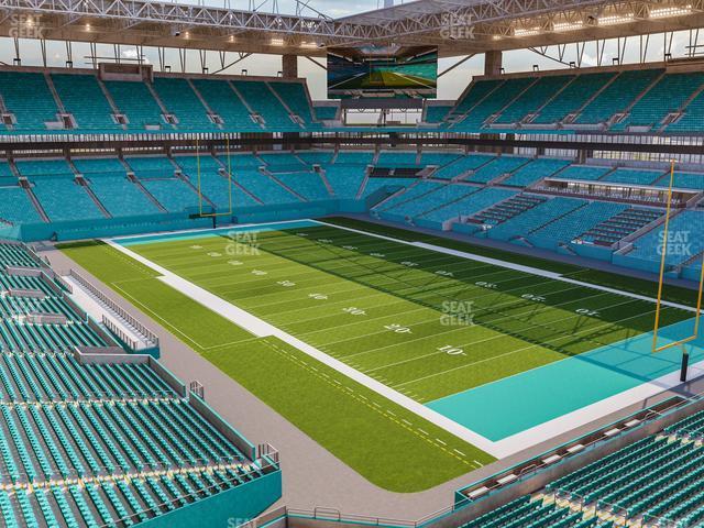 Seating view for Hard Rock Stadium Section 310 Patio Terrace