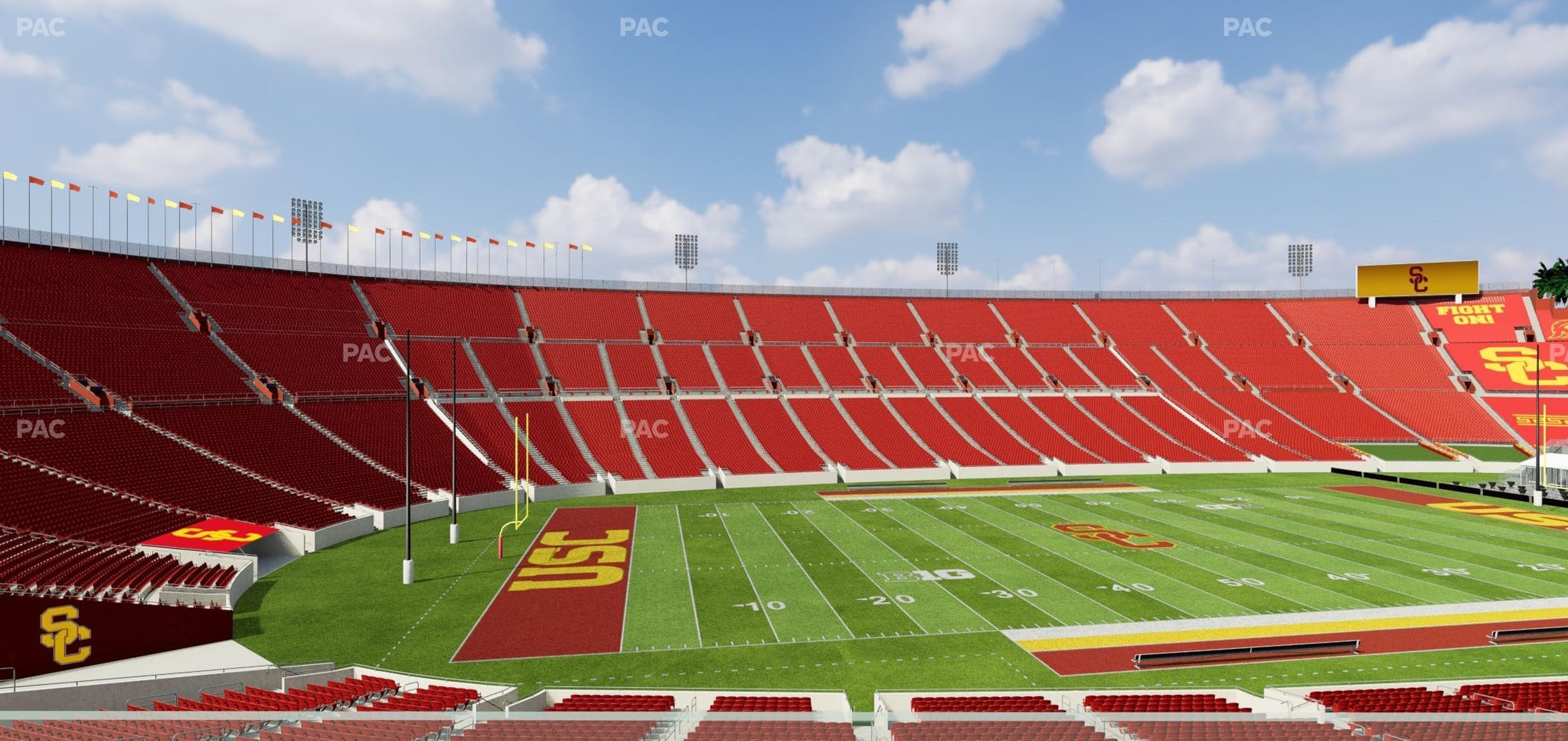 Seating view for Los Angeles Memorial Coliseum Section Founders Suite 212