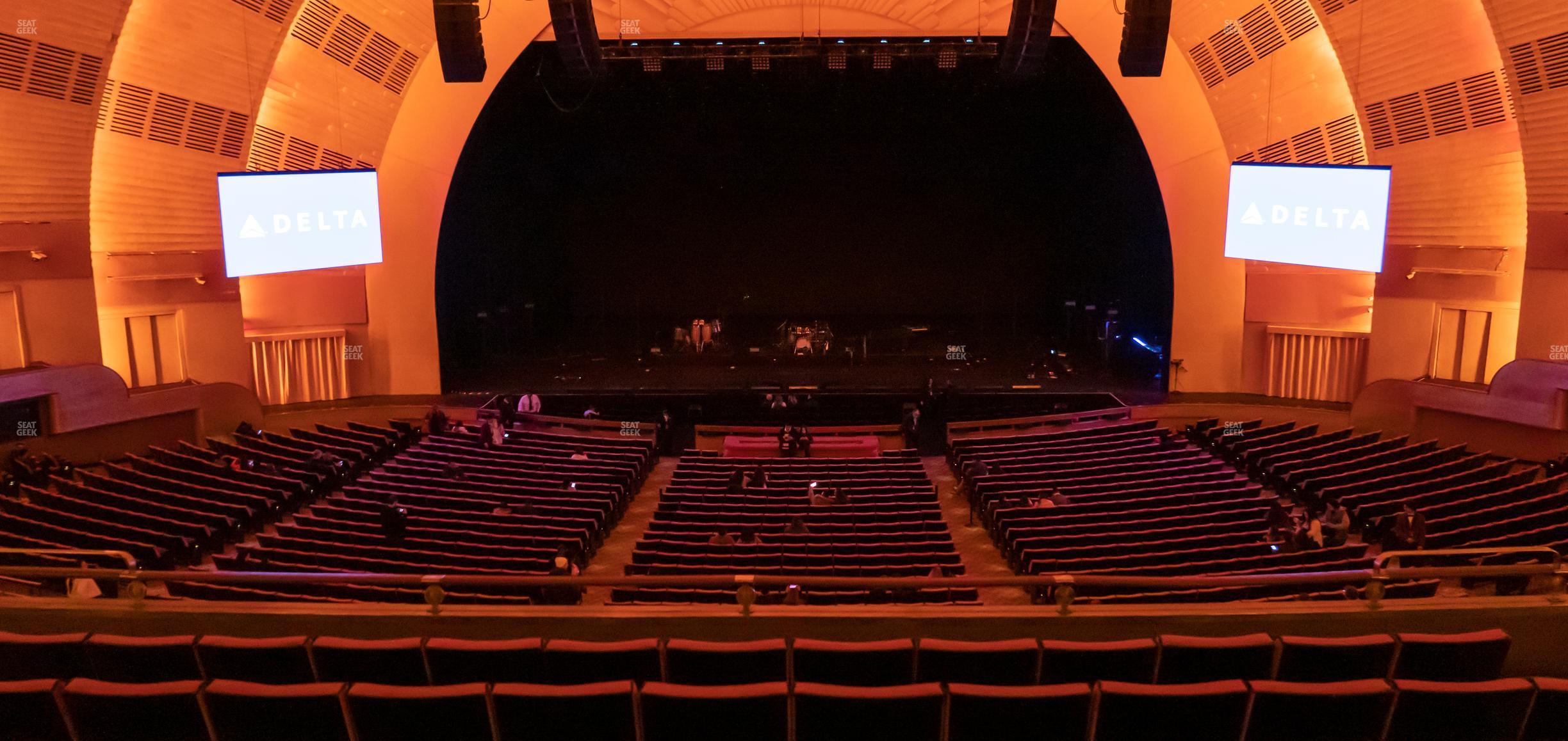 Seating view for Radio City Music Hall Section First Mezzanine 4