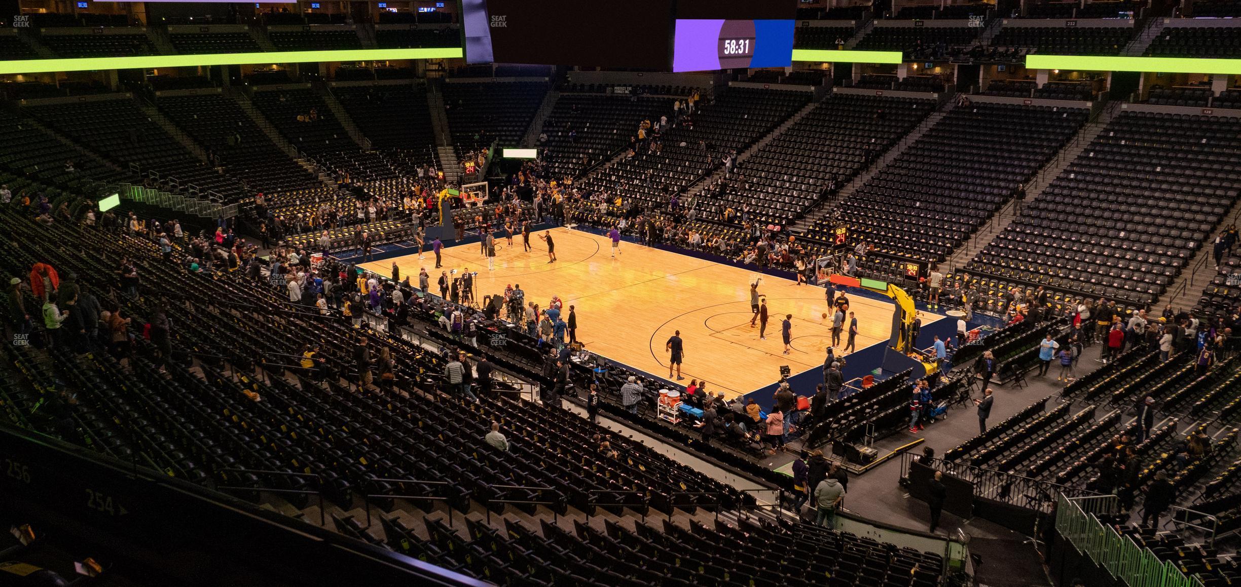 Seating view for Ball Arena Section 254