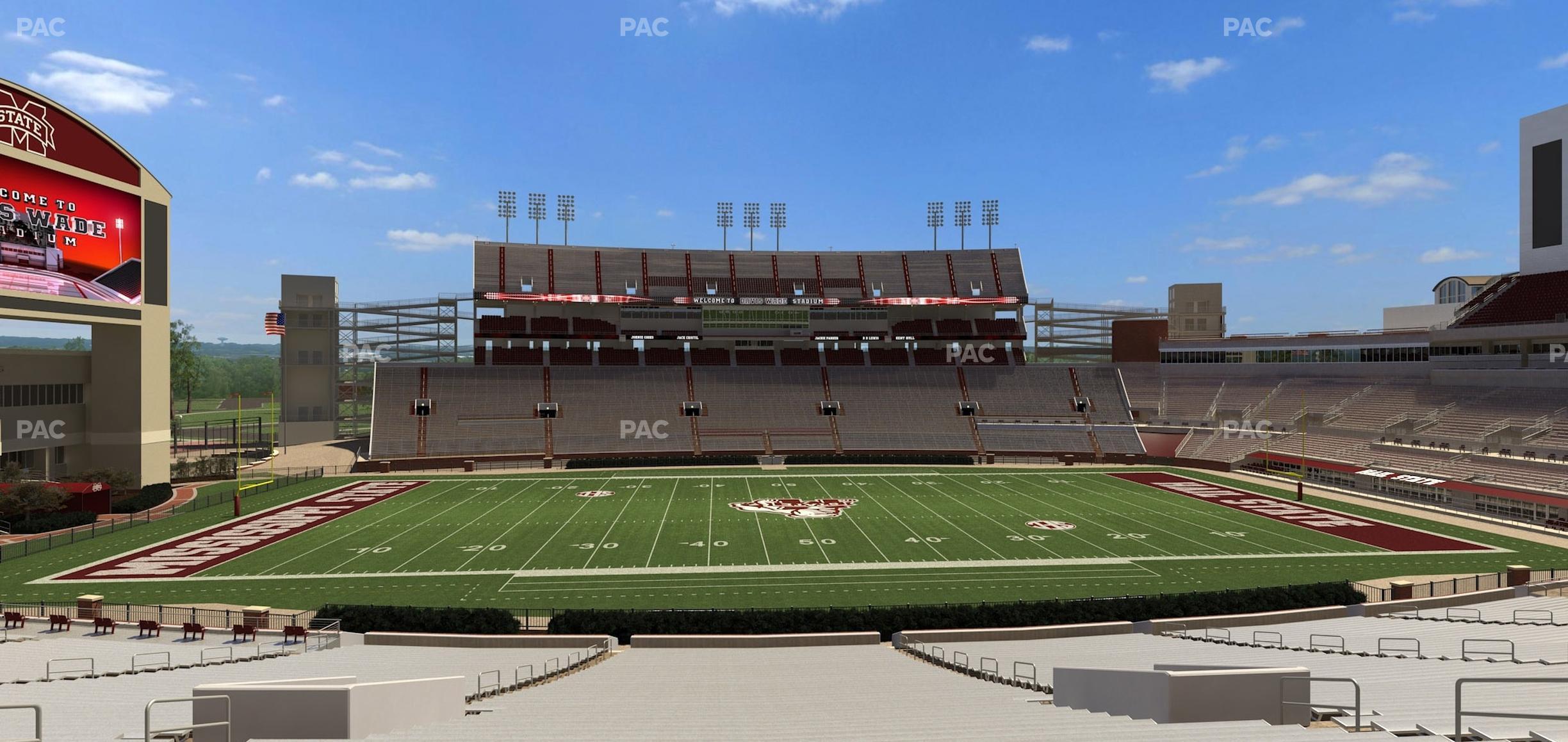 Seating view for Davis Wade Stadium Section 21